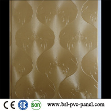 Painel de parede de PVC laminado plano 25 cm Teto de PVC de 7,5 mm